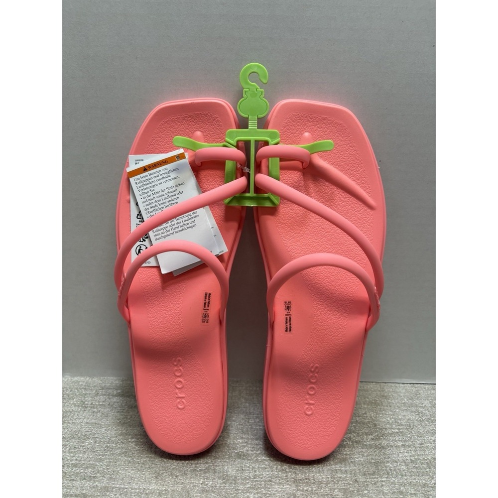 NEW Crocs Miami Toe Loop Sandals Guava Pink Women's Size 9 209862-6UI
